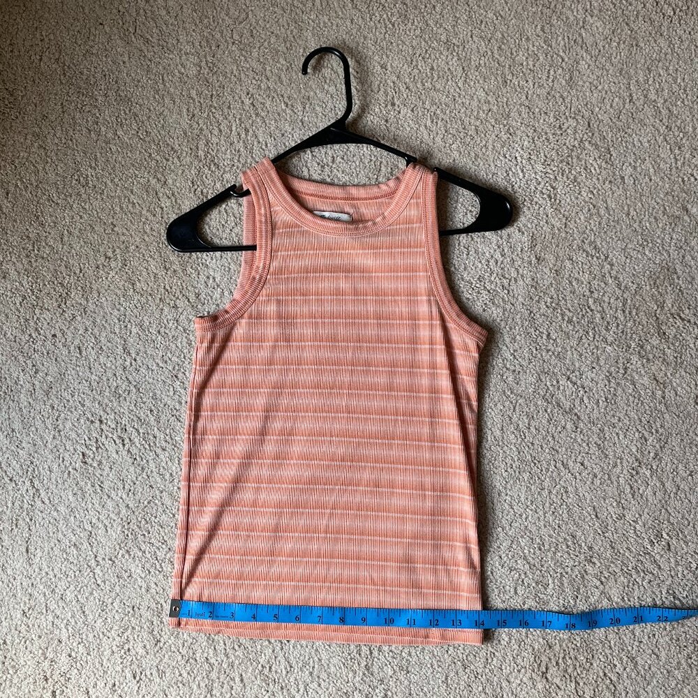 *Madewell* Westville Ribbed Tank Top | Peach Sweet Tulip Color | XXS | EUC - Picture 8 of 13